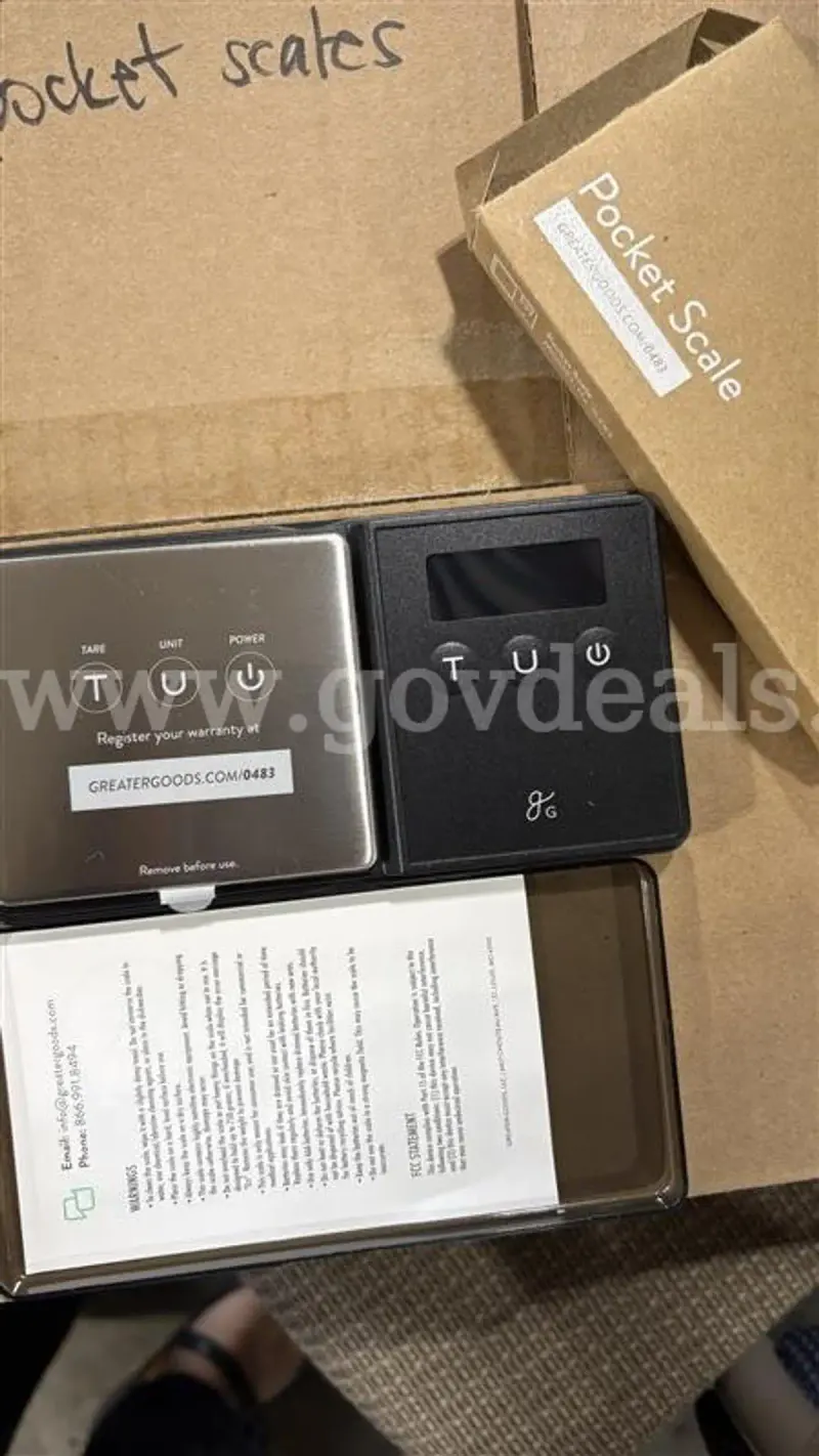 Digital pocket scale. New, boxes of.