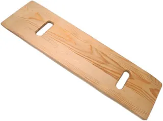 Wood Slide Transfer Board with 2 Cut out Handles 36 * 12.8 * 0.75" | Made of Heavy-Duty HardWood,Mobility Aid for Senior and Handicap,Non-latex,sturdy and durable,Load Capacity Up to 500 lbs