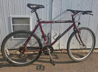 Giant Sedona Hybrid Mountain Bike, 21-Speed, 26" Wheels, Rigid Steel Frame, Burgundy tires need air