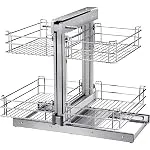 VEVOR Pull Out Blind Corner Cabinet; 15.7 Inch Opening Chrom