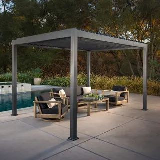 2 Pallets of Sunvilla Stratus 10' x 13' Motorized Pergola & Sunjoy 12' x 30' Sundale Party Tent