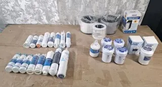 Lot Of (24) Assorted Refrigerator Water Filters & (4) Assorted Air Filters