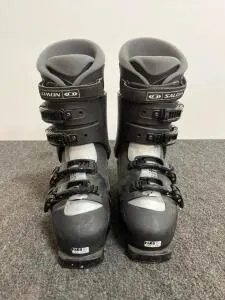 Salomon Performa 4.0 Ski Boots, Size 27.5 Mondo (US 9.5), Flex 55, 4 Buckle, Black/Grey retail used for about $125