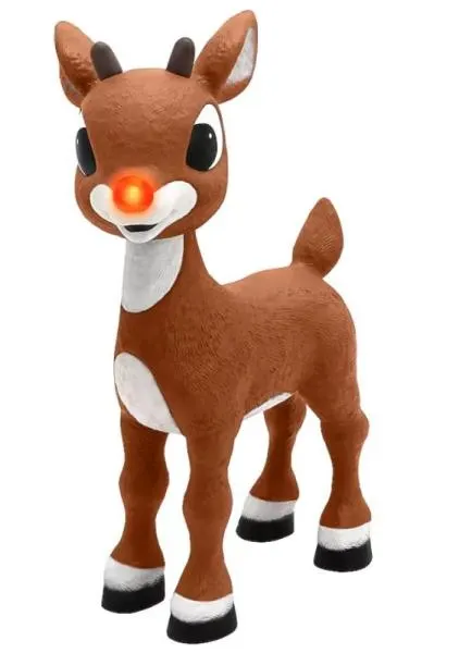 Rudolph the Red-Nosed Reindeer 3ft Rudolph Animatronic, Kwikset Deadbolt/Keyed Entry Door Handel Set