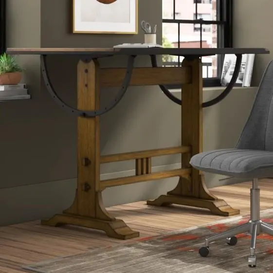 Furniture - Kesgrave Drafting Table, Eveline Platform Bed, Williston Forge Kitchen Dining Chairs