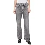 rag & bone Women's Rb Miramar Straight Sweatpants, Raven, 28