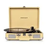 Crosley CR8005D-FW Cruiser Deluxe Vintage 3-Speed Bluetooth Suitcase Vinyl Record Player T...